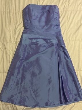 B2 Strapless Periwinkle Lavender Dress Size 10